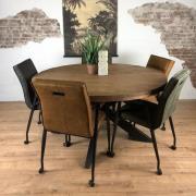 Ronde eettafel Brix Sturdy | Mangohout | 130 cm