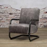 Velvet fauteuil Riva | Antraciet