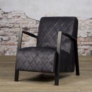 Velvet fauteuil Villa | Antraciet