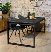 Zwarte eettafel Britt Black | 160x80 cm