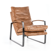 Fauteuil Lex | Cognac vintage leer