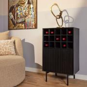 Wijnkast Madison Black | 55 cm