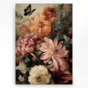 Wandkleed Vintage Flowers - Small