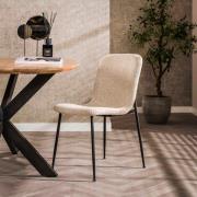 Eetkamerstoel Tube support | Boucle wit