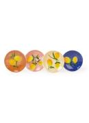 &Klevering Lemon ontbijtbord 16 cm set van 4