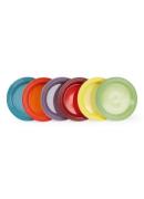 Le Creuset Regenboog ontbijtbord 22 cm set van 6