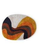 HKliving Retro Swirl badmat 90 x 120 cm