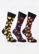 Happy Socks Sokken met print in 3-pack