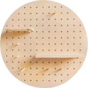 Furniteam - Pegboard-organizer in Ronde Vorm Naturel