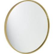 Fragix Boston wandspiegel rond - Goud - Metaal - Ø60cm - Industrieel