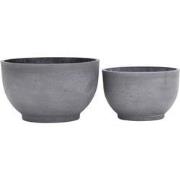 House Doctor Pot Gard grijs 30x50cm - set van 2