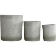 House Doctor Pot Ave lichtgrijs - set van 3 stuks