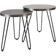 Salontafel Palma - Set van 2 - Nickel