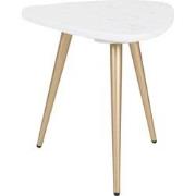 Salontafel Milou - Marmer - 40 cm - Goud