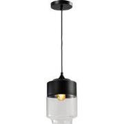 QUVIO Hanglamp langwerpig glas zwart - QUV5102L-BLACK