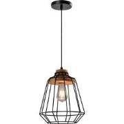 QUVIO Hanglamp met metalen frame zwart - QUV5155L-BLACK