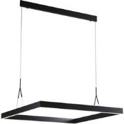 PURE LED pendel vierkant 90x90 42W zwart