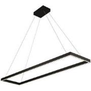 GURI LED pendel 30x120cm 53W 3000K zwart dimbaar