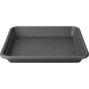 3 stuks - Universele schotel vierkant 25cm antra - elho