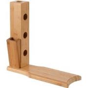 Decopatent® Wijnrek voor 3 flessen wijn - Bamboe - Hout - Design Wijnr...