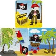 Decopatent® Uitdeelcadeaus 50 STUKS Piraat / Piraten Puzzels - Traktat...