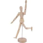 Decopatent® - Houten Tekenpop 30 CM - Schilderen - Manikin - Schets - ...