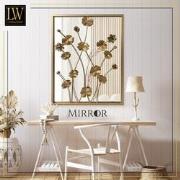 LW Collection LW Collection Wandspiegel goud rechthoek 61x70 cm metaal