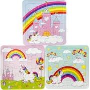 Decopatent® Uitdeelcadeaus 50 STUKS Unicorn / Eenhoorn Puzzels - Trakt...