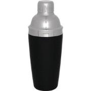 Cocktailshaker Blackjack – RVS – Zwart – Ø 9,5 x H 22 cm