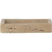 Bloomingville Travertine dienblad Majsa naturel 15cm