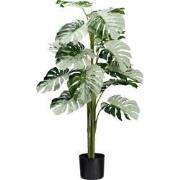 Kopu® Kunstplant Monstera Variegata Half Moon 115 cm - 16 bladeren