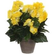 Mica Decorations Begonia Kunstplant in Bloempot Stan - H30 x Ø25 cm - ...