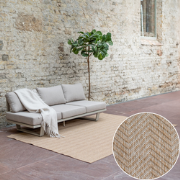 Jute buitenkleed Naturel ZigZag Beige - Polypropyleen - 240 x 340 - (X...