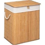 Decopatent® Grote Bamboe Wasmand met deksel - 60 L - Wasmand 1 Vak met...