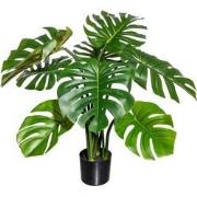 Kopu® Kunstplant Split Philodendron 90 cm - 8 bladeren - Nepplant