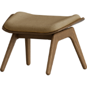 The Reader Ottoman houten voetenbank donker eiken - Sugar brown