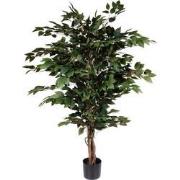 Kopu® Kunstplant Ficus Benjamina 120 cm in zwarte pot - 1260 bladeren