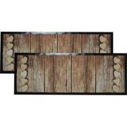 Deurmat "Jack's Door" - 2 stuks - 45x125cm - binnen - droogloopmat - w...