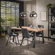 Hoyz - Eetkamertafel Edge - Bruin - Hout - 180x90x76