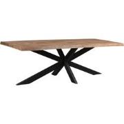 Livingfurn - Eetkamertafel Nairobi Tree Top  240 cm - Mangohout - Brui...