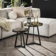 Hoyz Collection - Salontafel set van 2 - Zwart/Goud