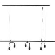 Light & Living - Hanglamp EDISA - 160x50x25cm - Zwart