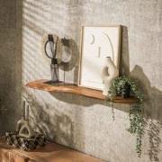 Hoyz Collection - Wandplank 120cm Organic - Massief Acacia Naturel