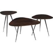 Brix - Salontafel Brix Loua Brown set of 3 - Mangohout