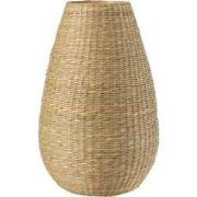 J-line - Vaas Large Decoratief Zeegras/bamboe Naturel - 25x25x46cm