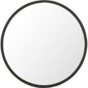 J-line - Spiegel Rond Zwart Mat Small - 40x40x2.5cm