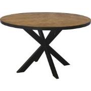 Livingfurn - Eetkamertafel Accent Round - Teak Hout - 130 cm - Bruin