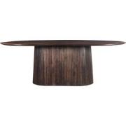 Livingfurn - Eetkamertafel Salvator Walnut 230cm - Mangohout