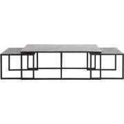 Light & Living - Salontafel KUMALU - 120x60x45cm - Zilver - Set van 3