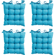 Madison Toscane Kussen - Panama Aqua - 46x46 - Blauw - 4 Stuks